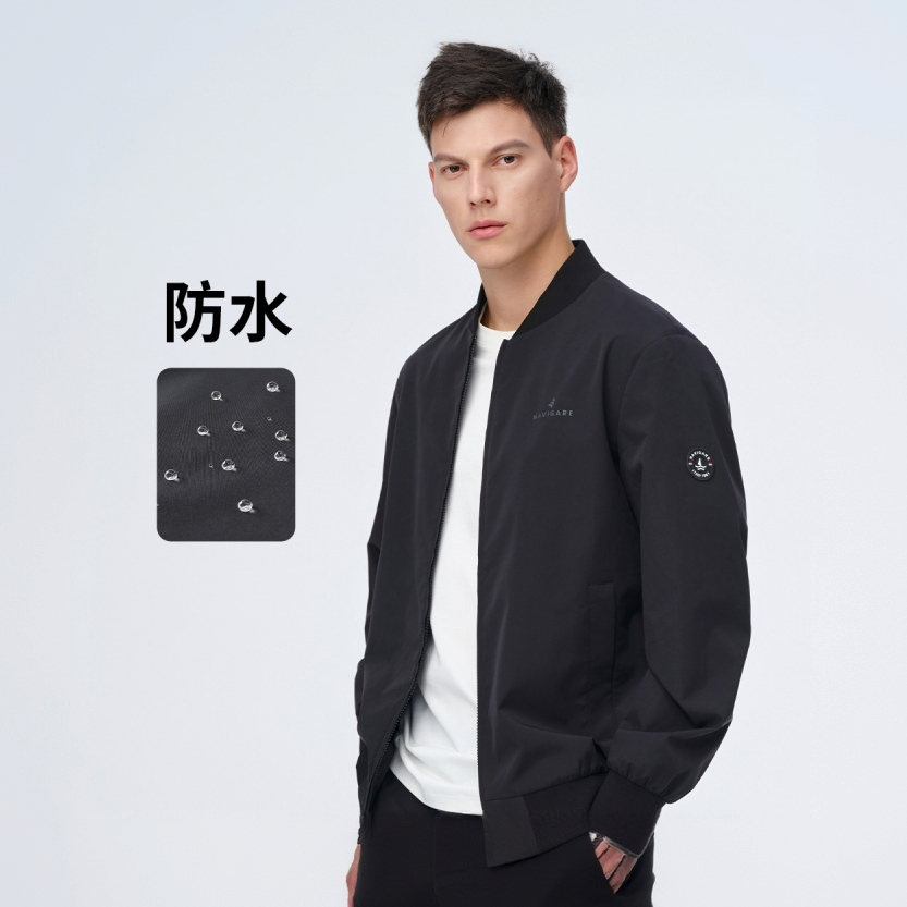 [防水]navigare意大利小帆船时尚棒球领夹克男士轻户外休闲外套