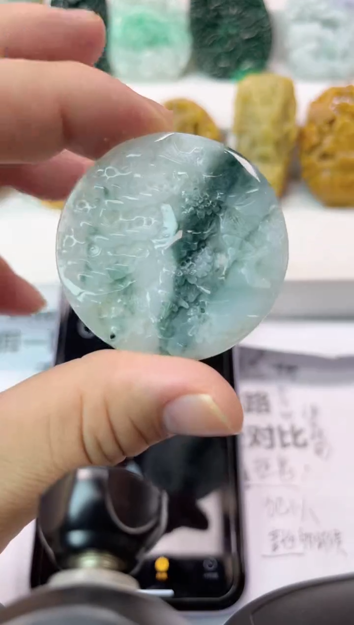 【闪购商品】翡翠颈饰未镶嵌山水