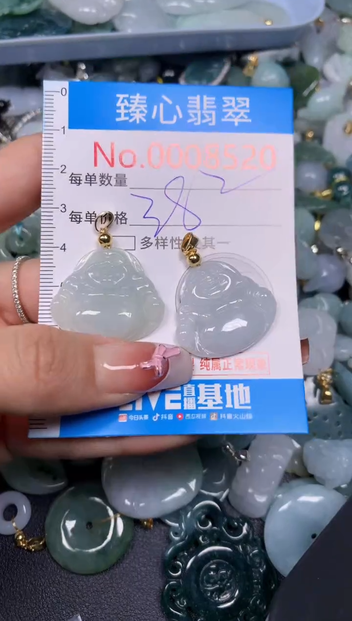 【闪购商品】翡翠颈饰未镶嵌含绳0008520