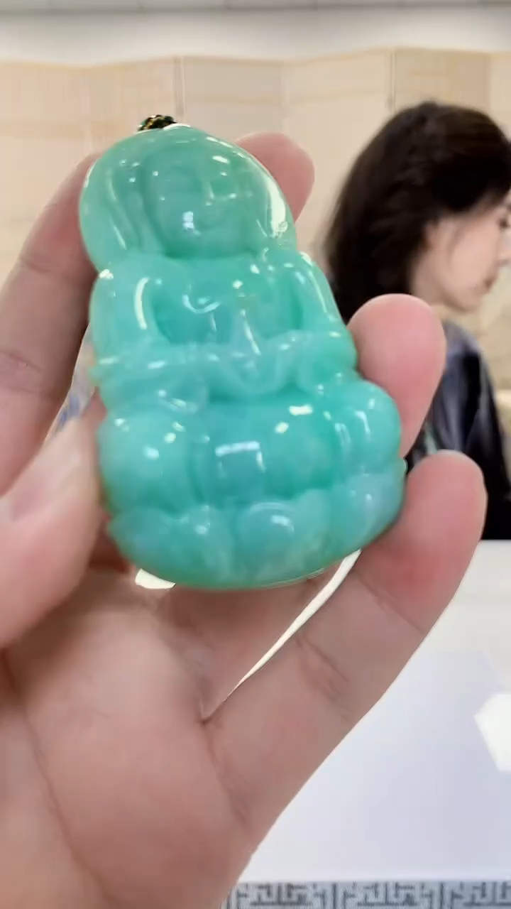 【闪购商品】定制翡翠未镶嵌4829bb-毛货挂件49