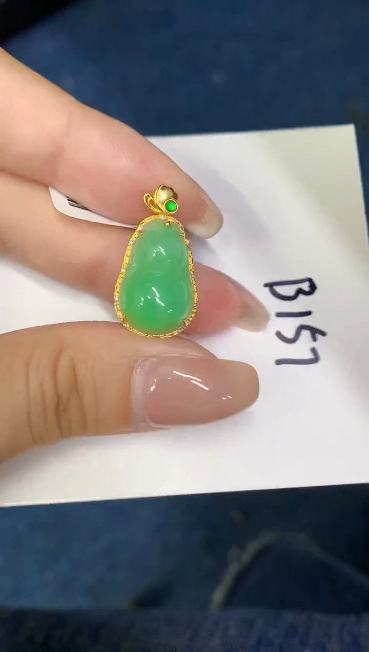 【闪购商品】翡翠18K金镶嵌颈饰00000000000