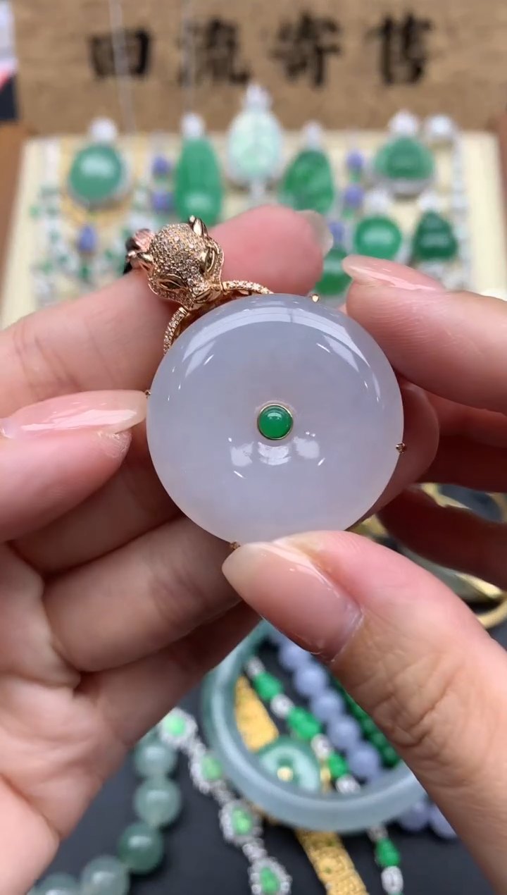 【闪购商品】翡翠颈饰18K金镶嵌278-中国好珍宝