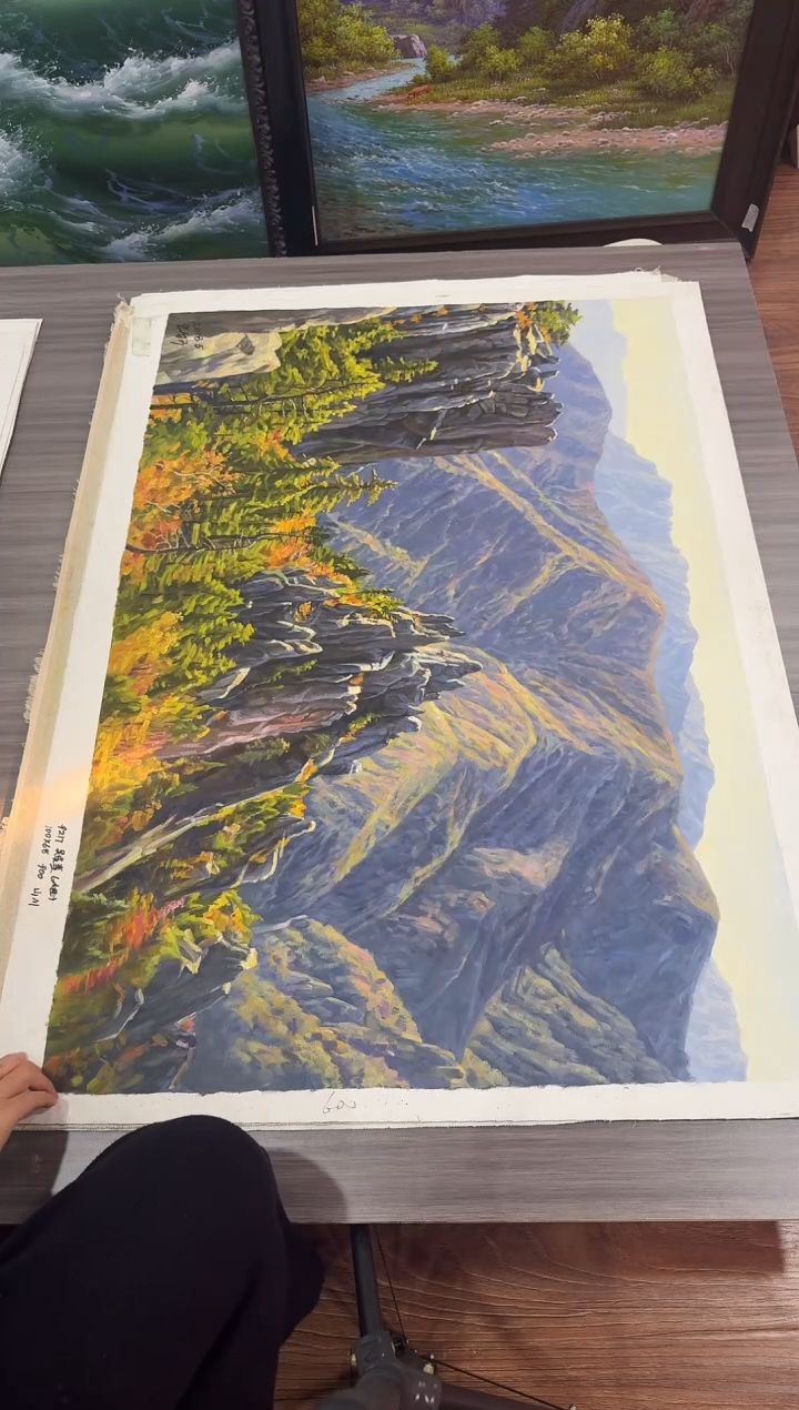 油画【98号】约90*60cm丨朝鲜原创纯手绘孤品油画丨顺丰包邮 