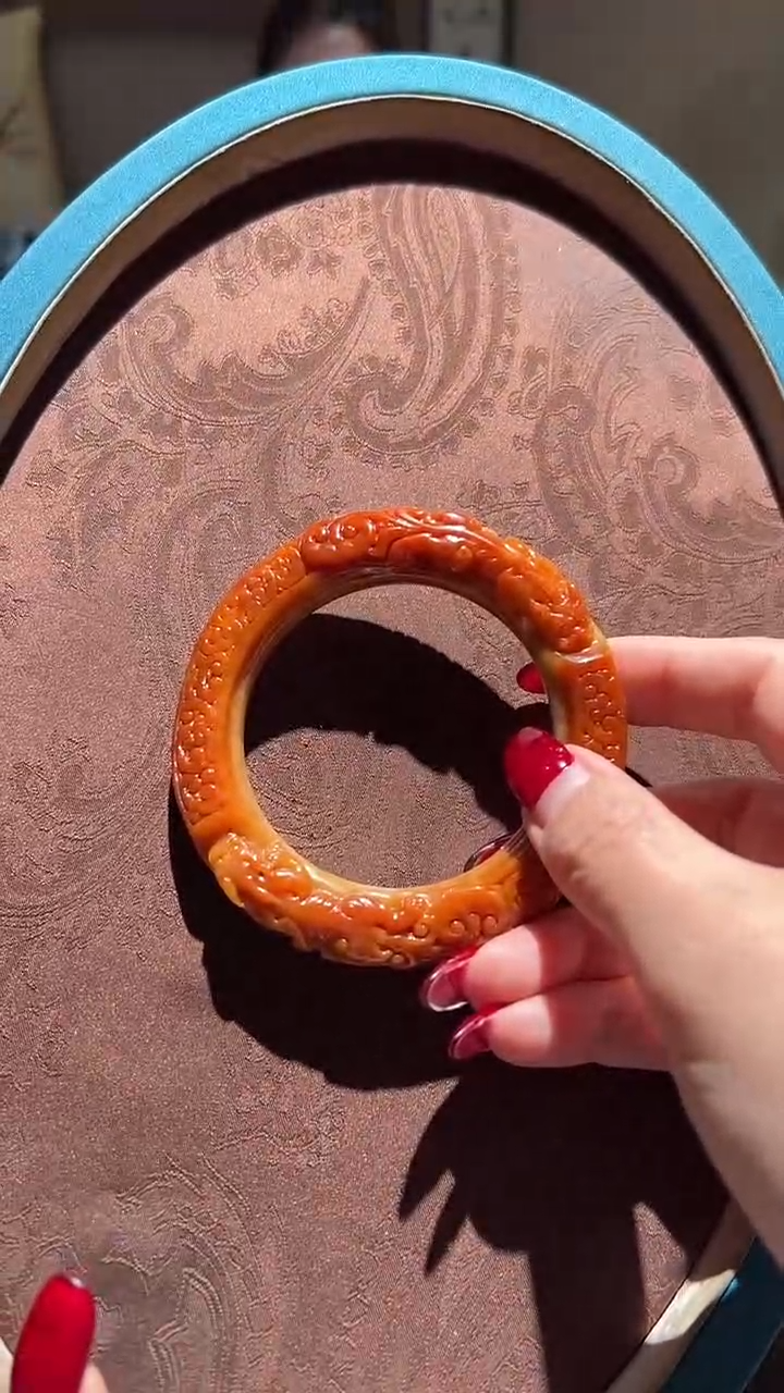 【闪购商品】翡翠手镯未镶嵌红翡绿翠 06号