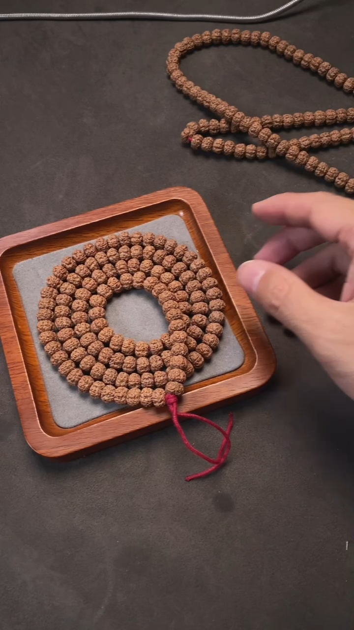 吊坠金刚菩提PL101平细小金刚菩提108长串（10mm+)