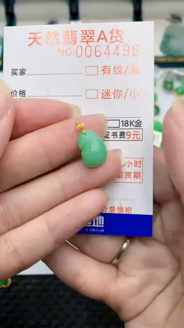 【闪购商品】翡翠颈饰18K金镶嵌            8