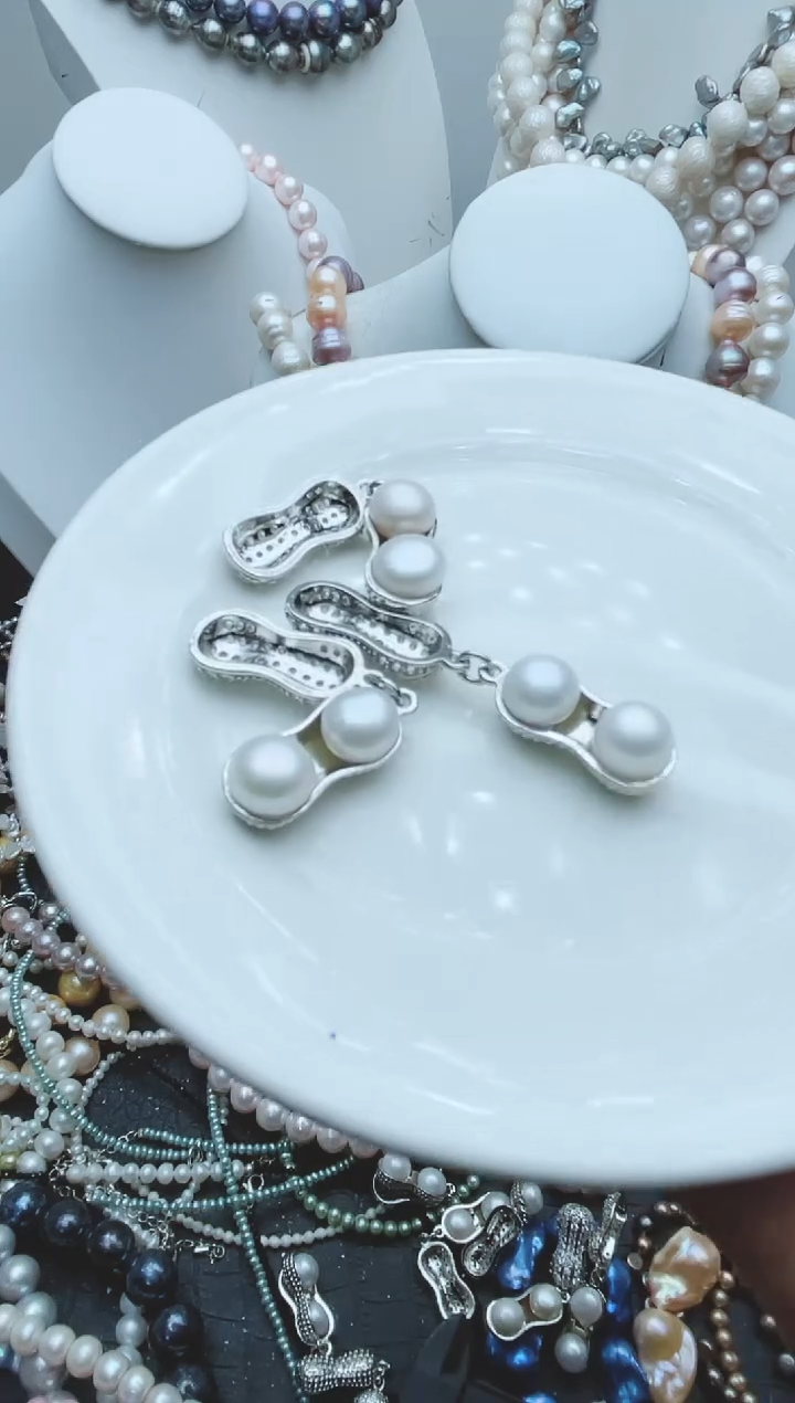 【闪购商品】淡水珍珠颈饰钛钢1