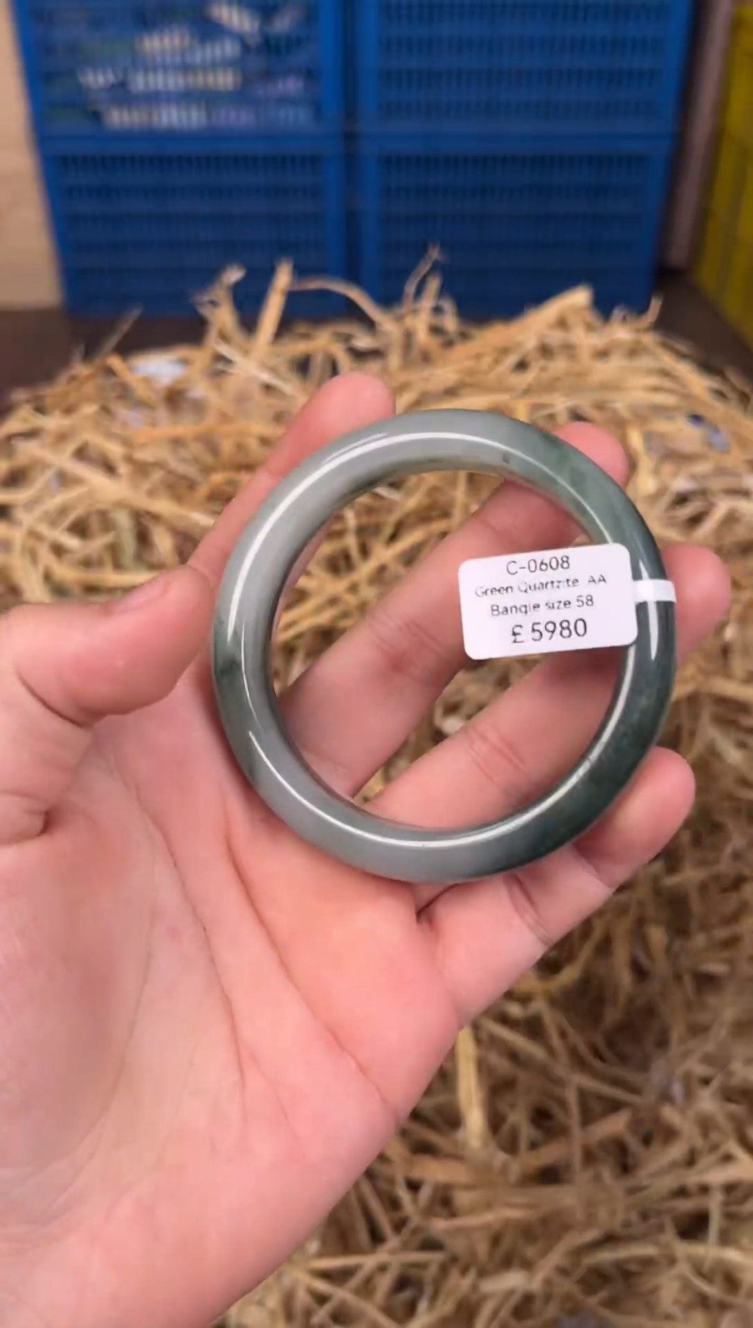 未镶嵌手镯石英质玉C0608