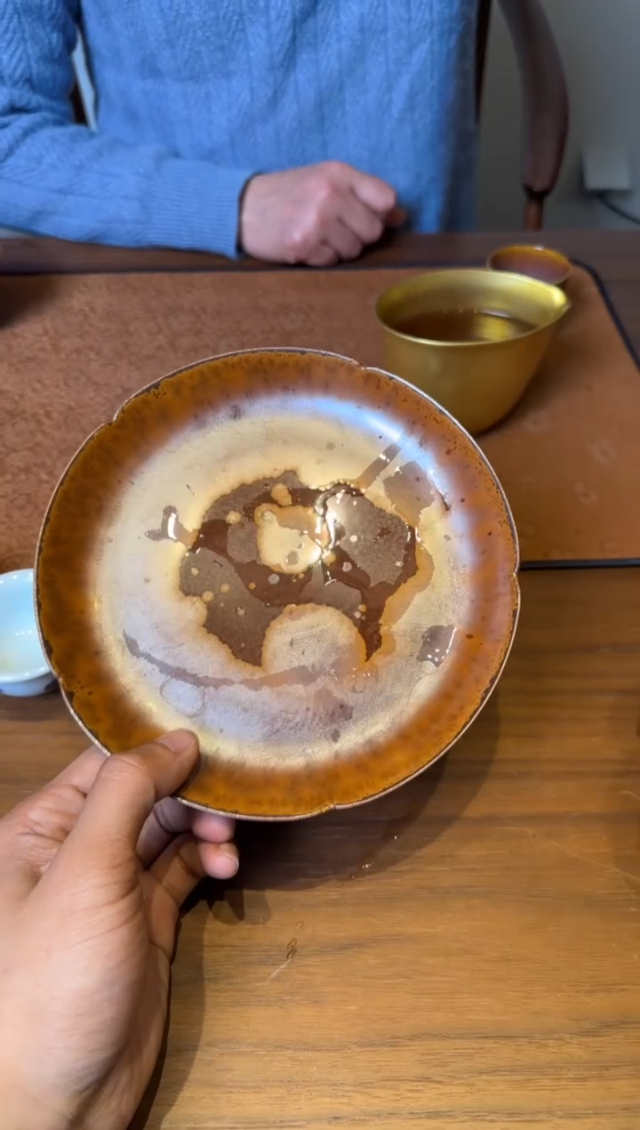 荣器 木首葵口壶承