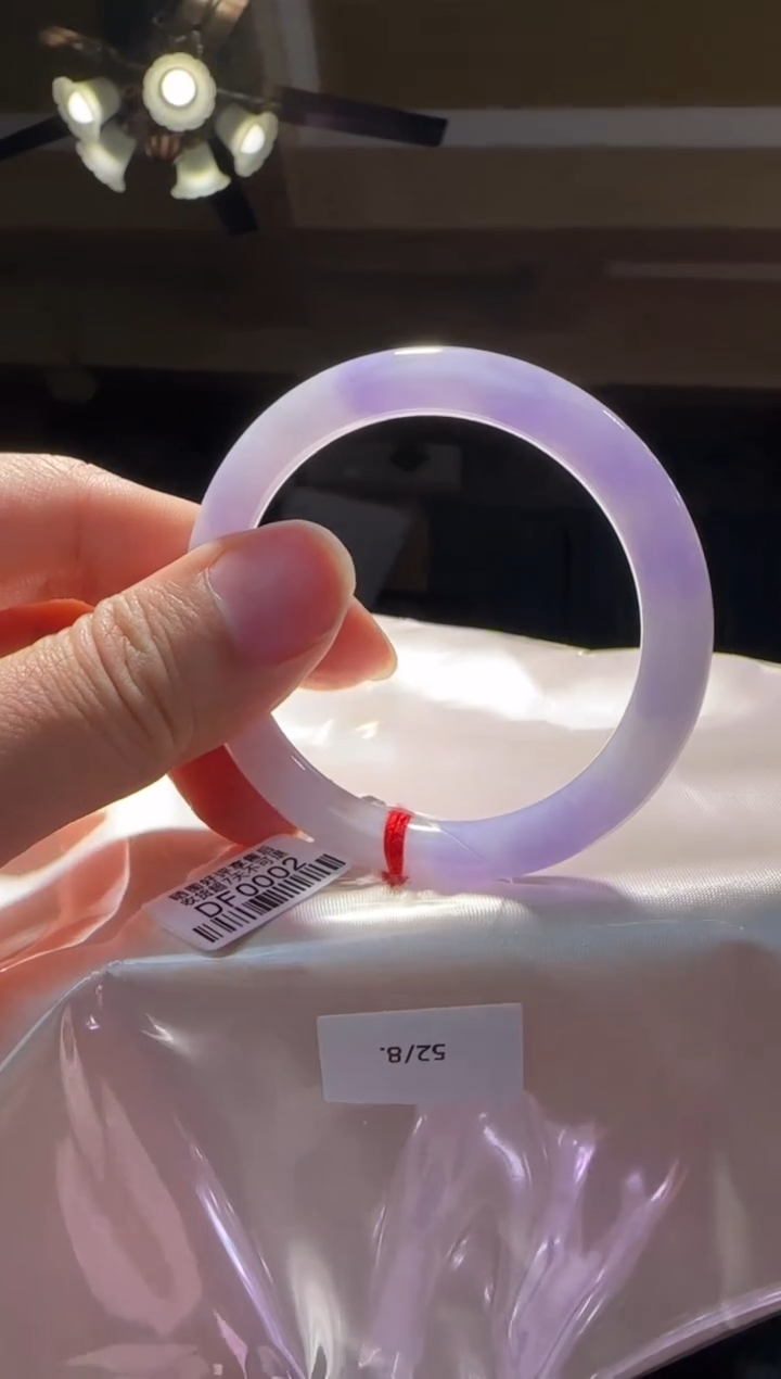 未镶嵌手镯翡翠52圆条包容DF0002(100元运营费