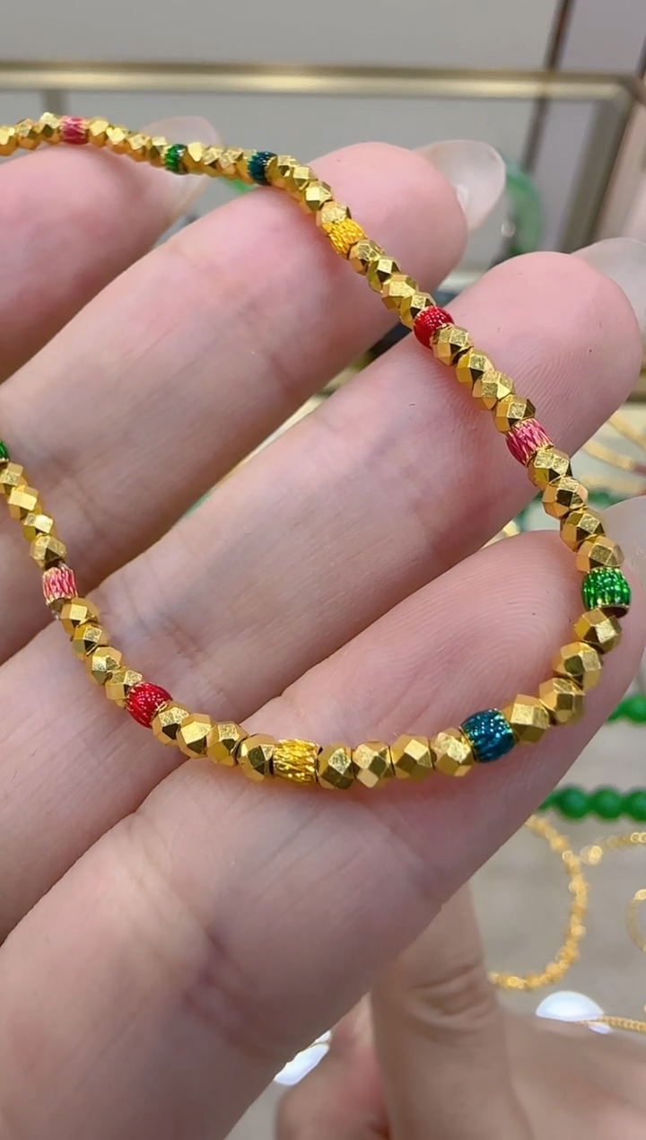 【闪购商品】定制足金手链团购多样性发一件