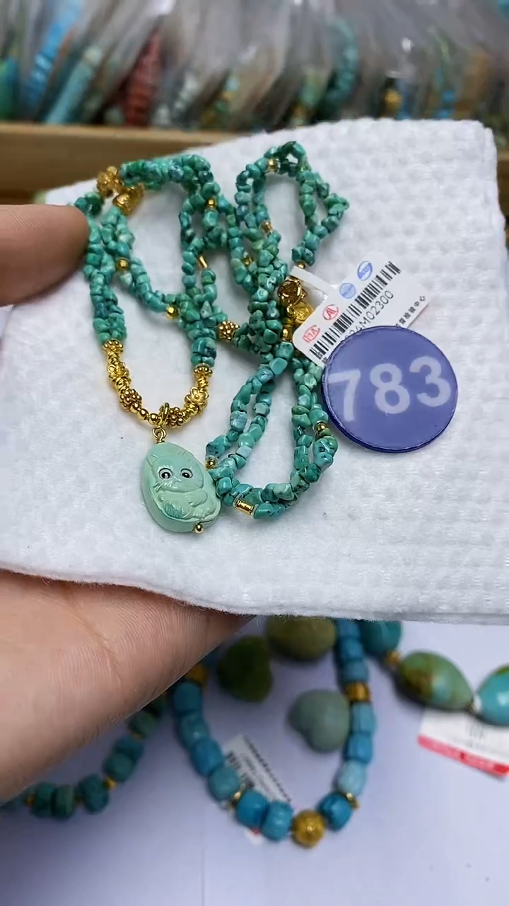 【闪购商品】绿松石项链银S925镶嵌783