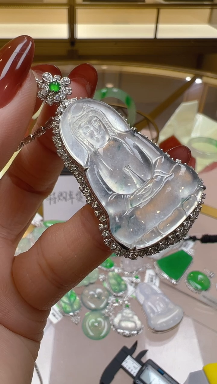 【闪购商品】翡翠吊坠(不含链)18K金镶嵌多样性团购发一件·2