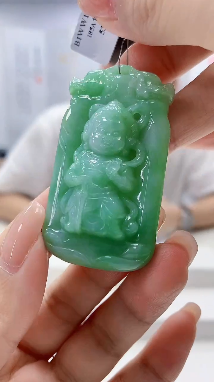 定制翡翠未镶嵌4868xx-毛货挂件22