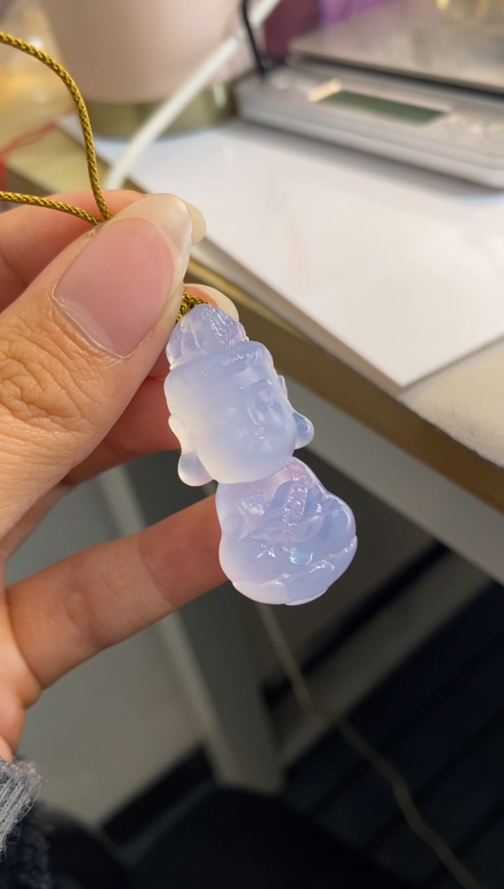 【闪购商品】玛瑙/玉髓颈饰未镶嵌文殊宝宝佛