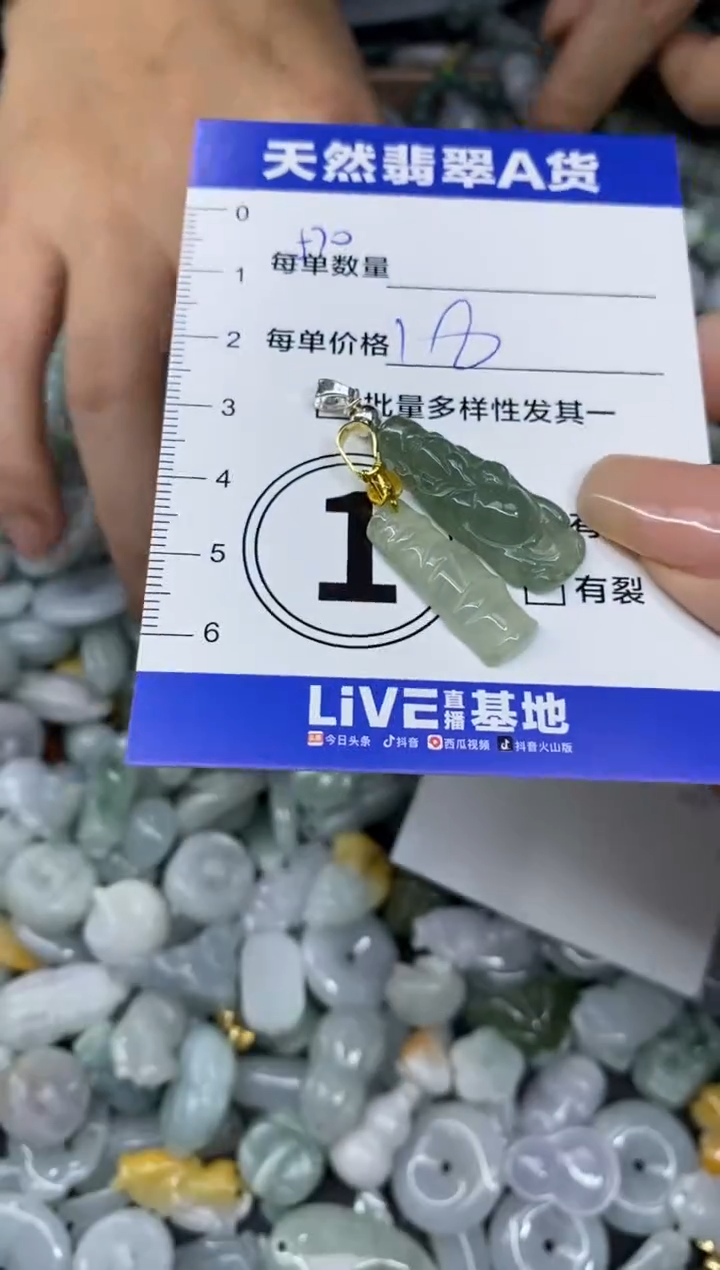 颈饰未镶嵌翡翠天然翡翠A货批量多样性发一件