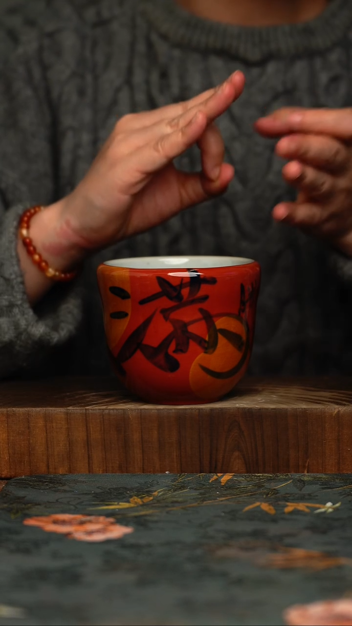瓷片釉下彩手工手绘同款