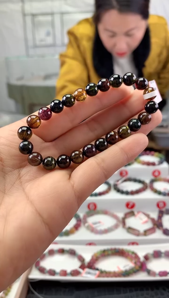 未镶嵌手串碧玺多样性发一条