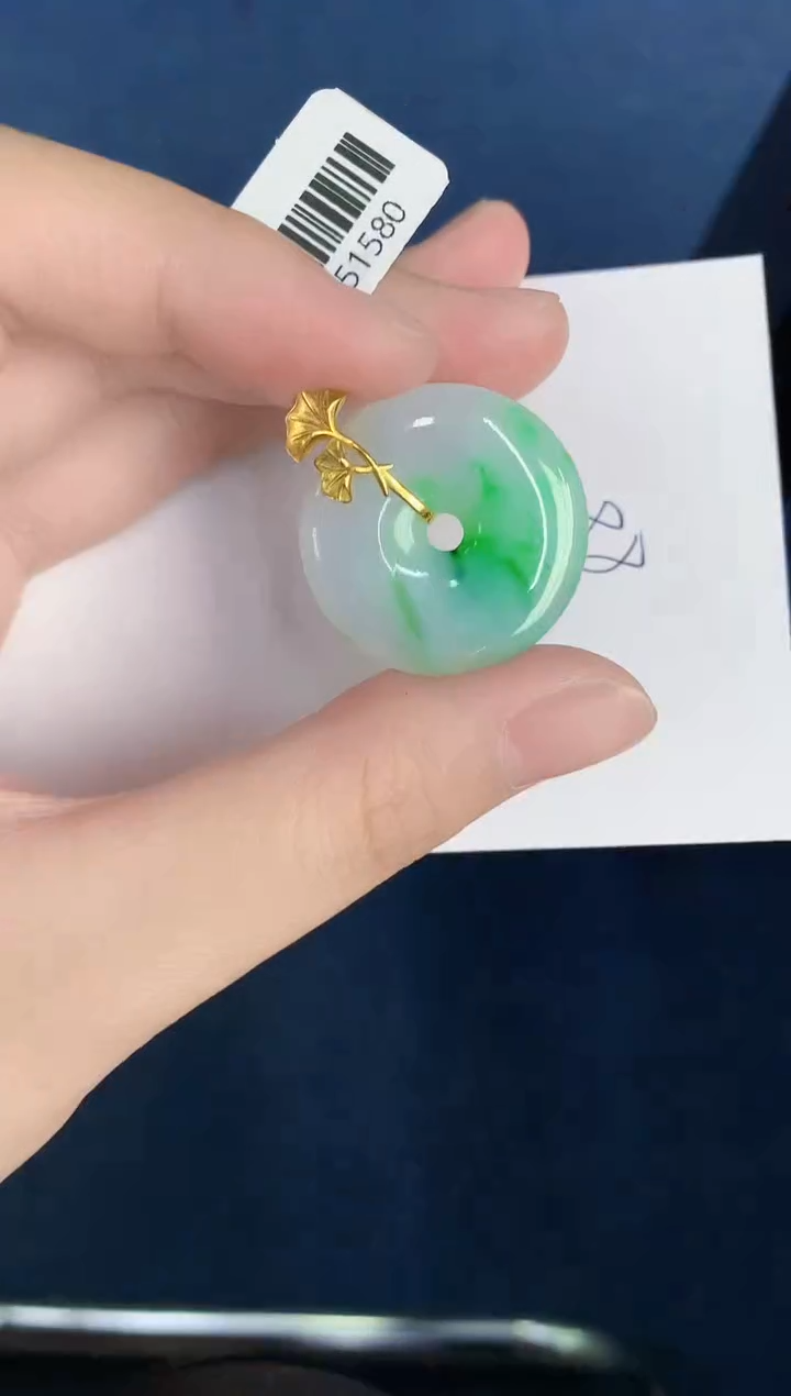 【闪购商品】翡翠颈饰18K金镶嵌000000000