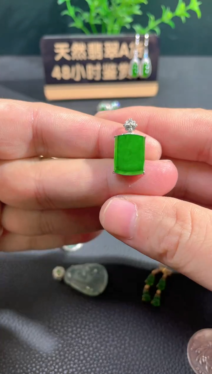 【闪购商品】翡翠颈饰18K金镶嵌翡翠