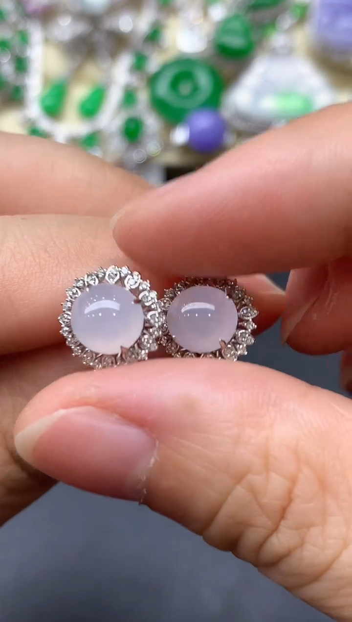 颈饰18K金镶嵌翡翠104-中国好珍宝