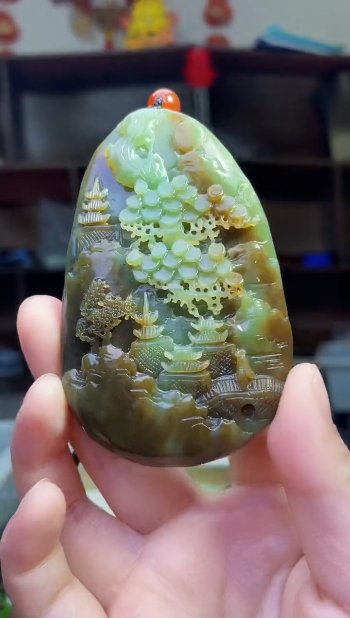 和田玉未镶嵌颈饰1