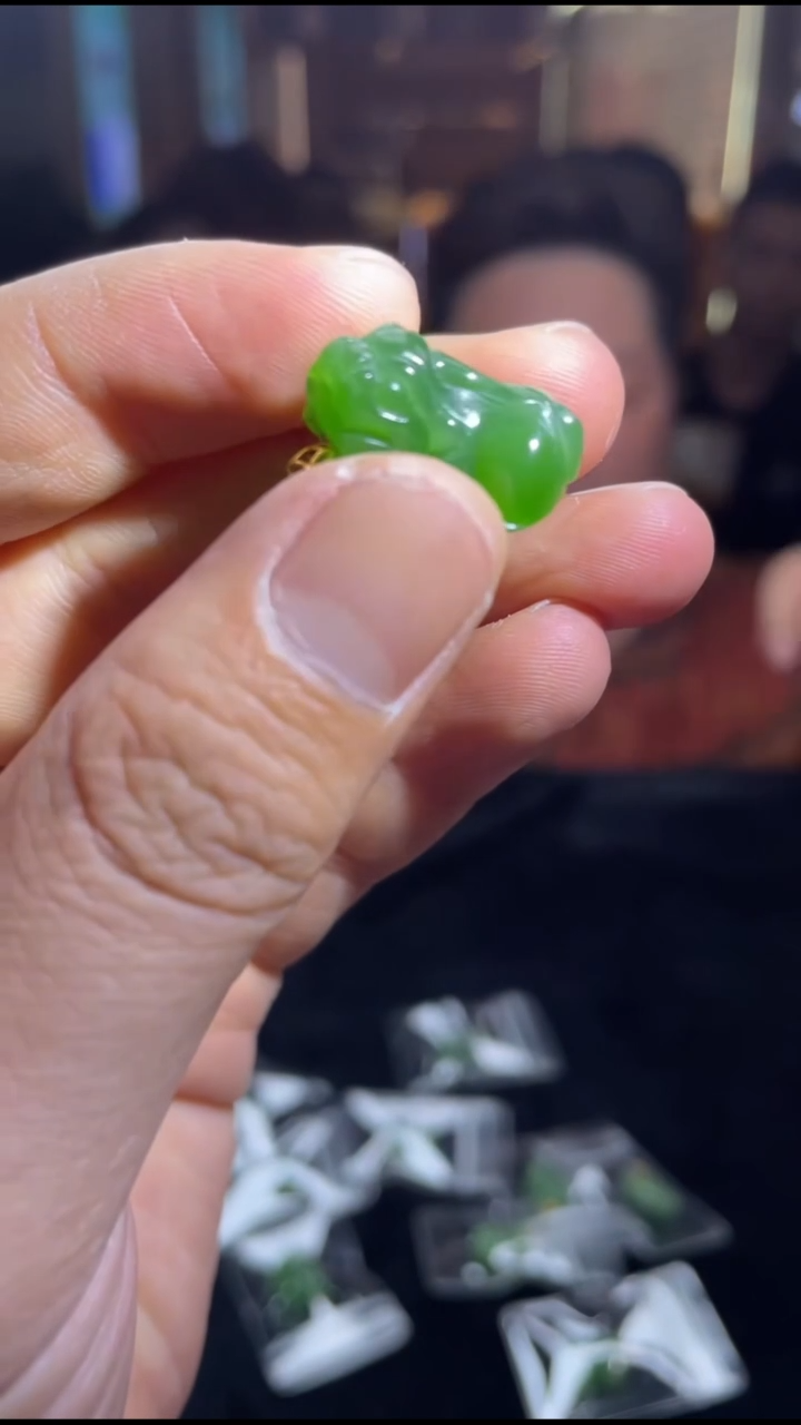 定制和田玉18K金镶嵌37040T16-3NH40-多样性/发一件-D