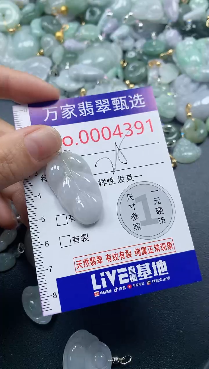 吊坠(不含链)未镶嵌翡翠4391