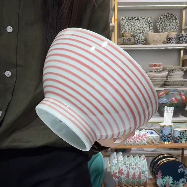 【单支】日本进口和山窑红驹面丼碗16cm