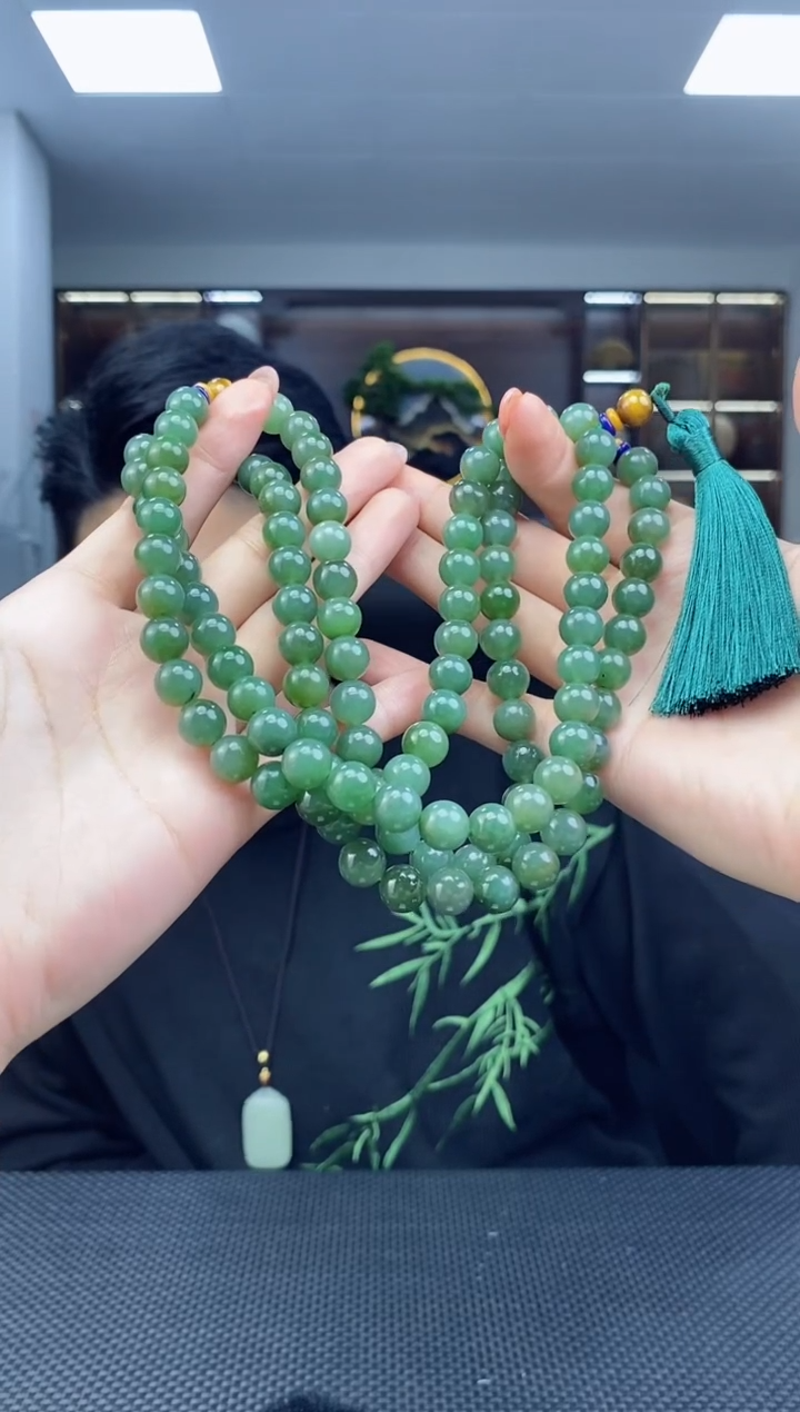 【闪购商品】和田玉手串未镶嵌108卡10