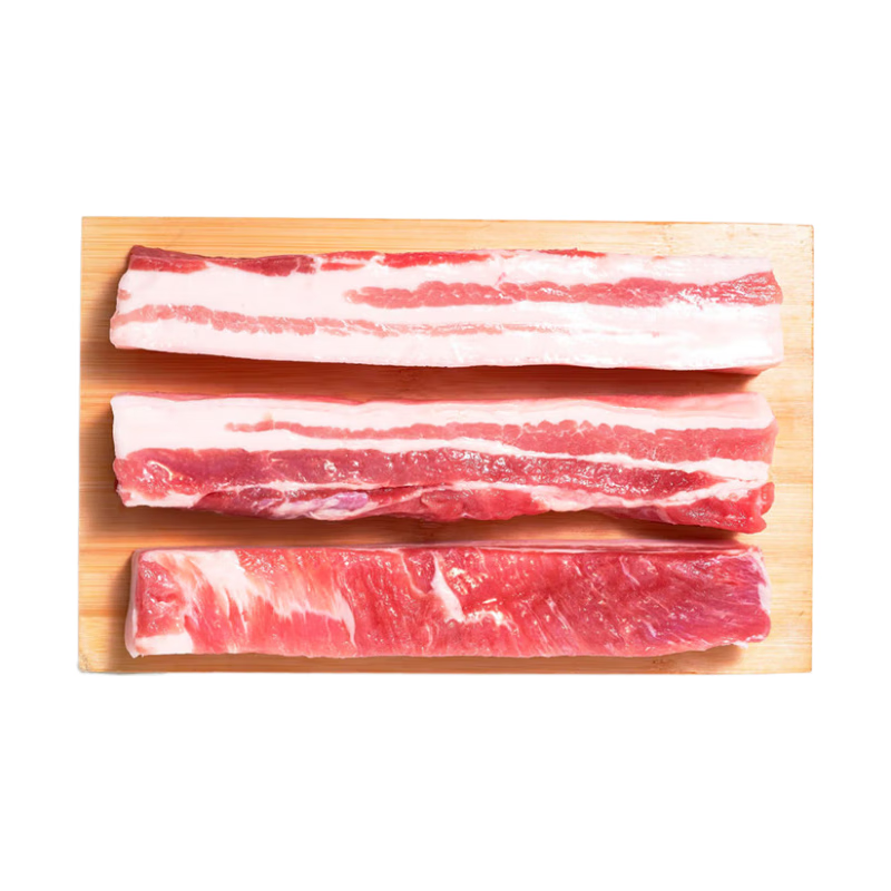 【180天白猪家庭装】冷鲜猪带皮五花肉1kg