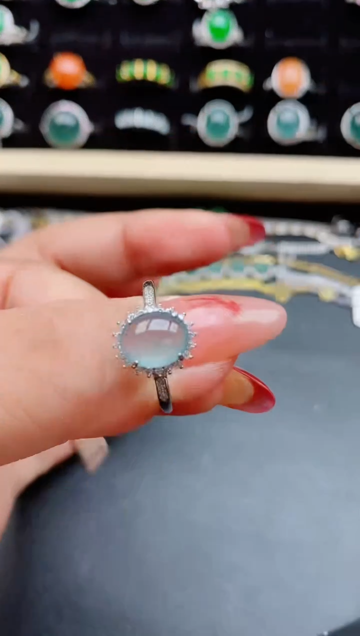 【闪购商品】翡翠戒指银S925镶嵌321321