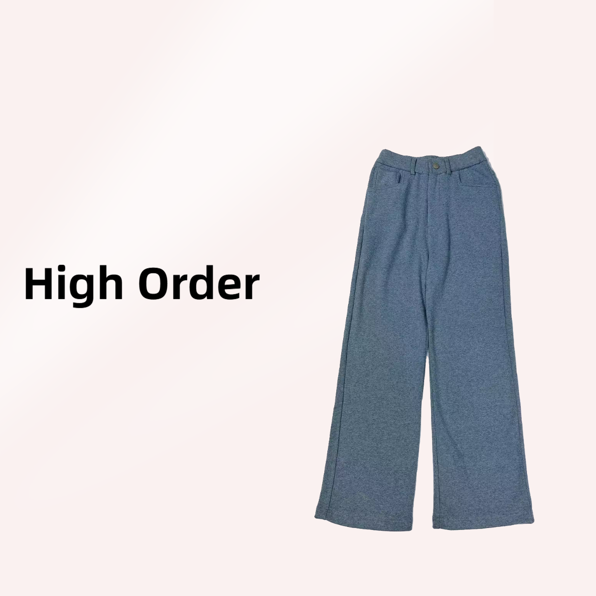 NN3028-时尚女装设计感休闲裤韩版设计师宽松百搭