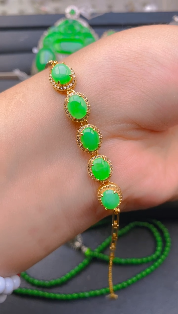 【闪购商品】翡翠戒指银S925镶嵌天然A货翡翠1