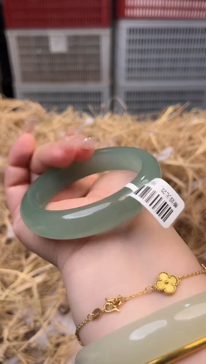 未镶嵌手镯石英质玉编号D-7359