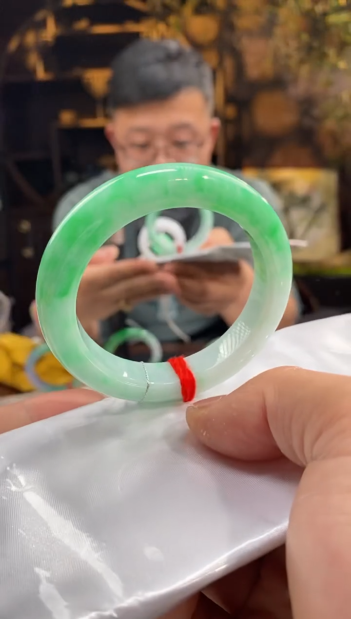 【闪购商品】翡翠手镯未镶嵌90086-天然翡翠a货54圈口