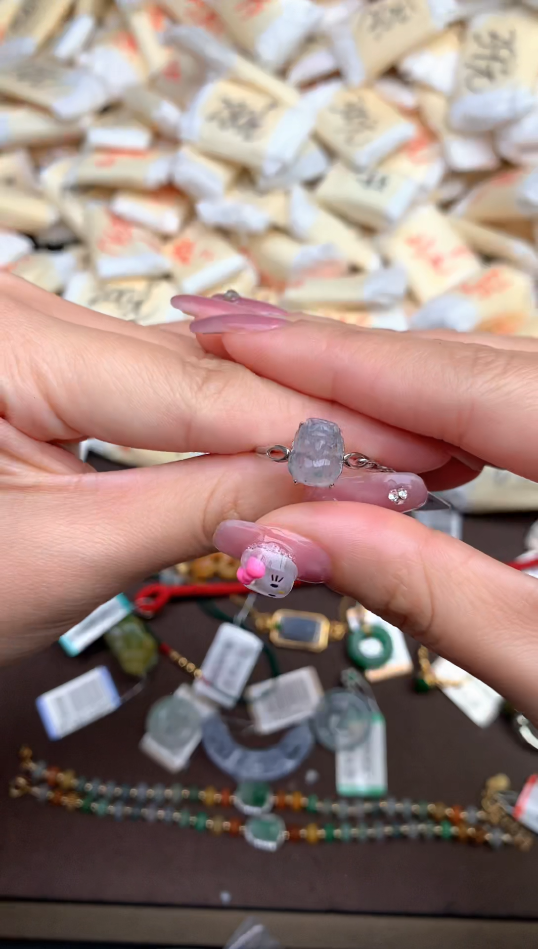 【闪购商品】翡翠戒指银S925镶嵌 — 