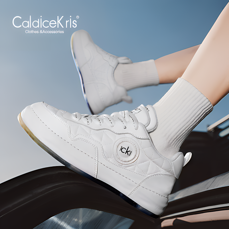 CaldiceKris正品防水低帮冬季潮流通用防滑男鞋女鞋板鞋增高A百搭