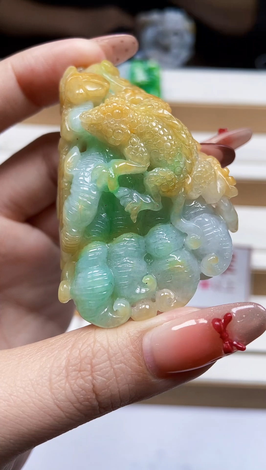 颈饰未镶嵌翡翠爱*翡翠A货