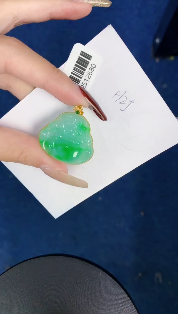 【闪购商品】翡翠颈饰18K金镶嵌00000000000