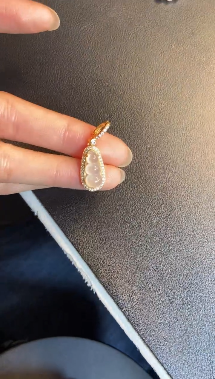 吊坠(不含链)银S925镶嵌翡翠1