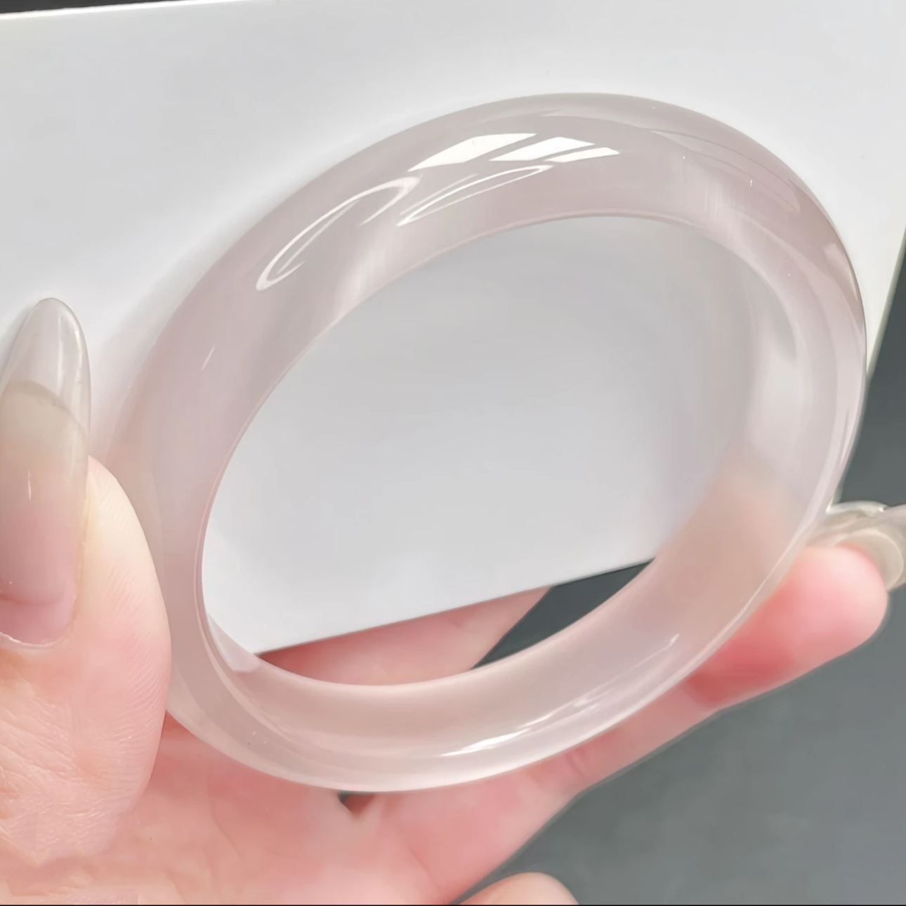 58圈口冰冰粉手镯甜美俏皮冰透款