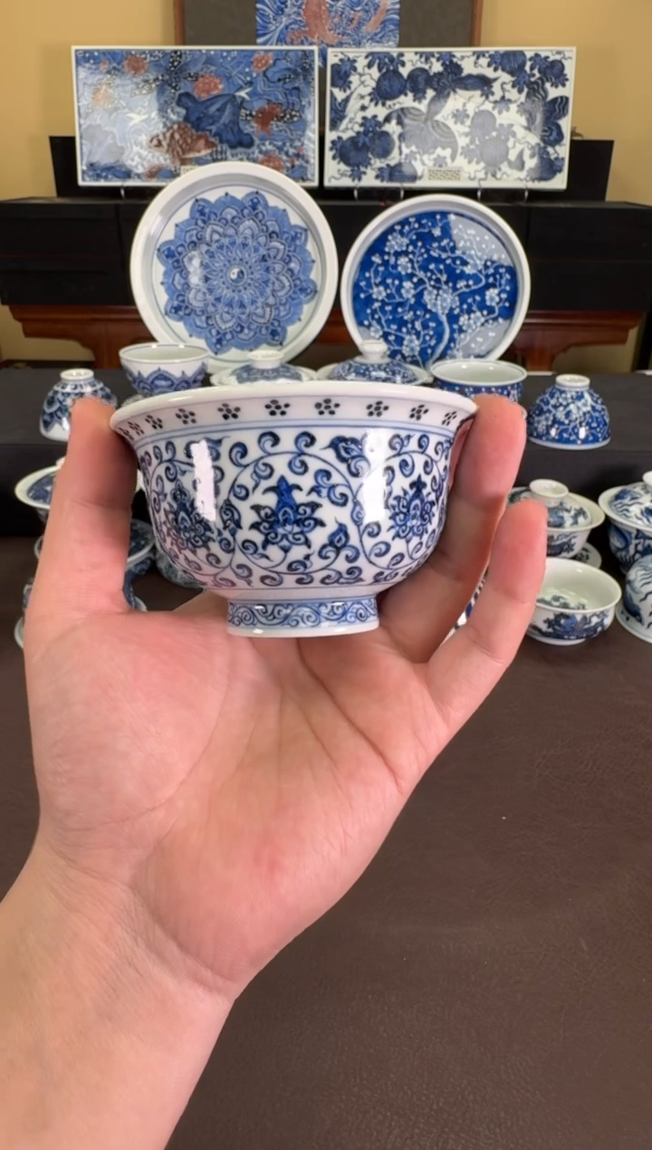 【闪购商品】羿器窑缠枝团龙压手杯