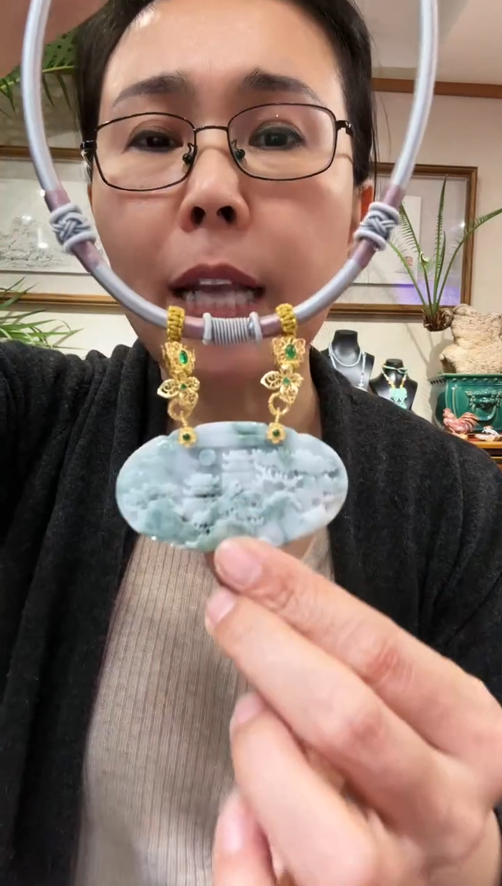 【闪购商品】翡翠颈饰未镶嵌国风