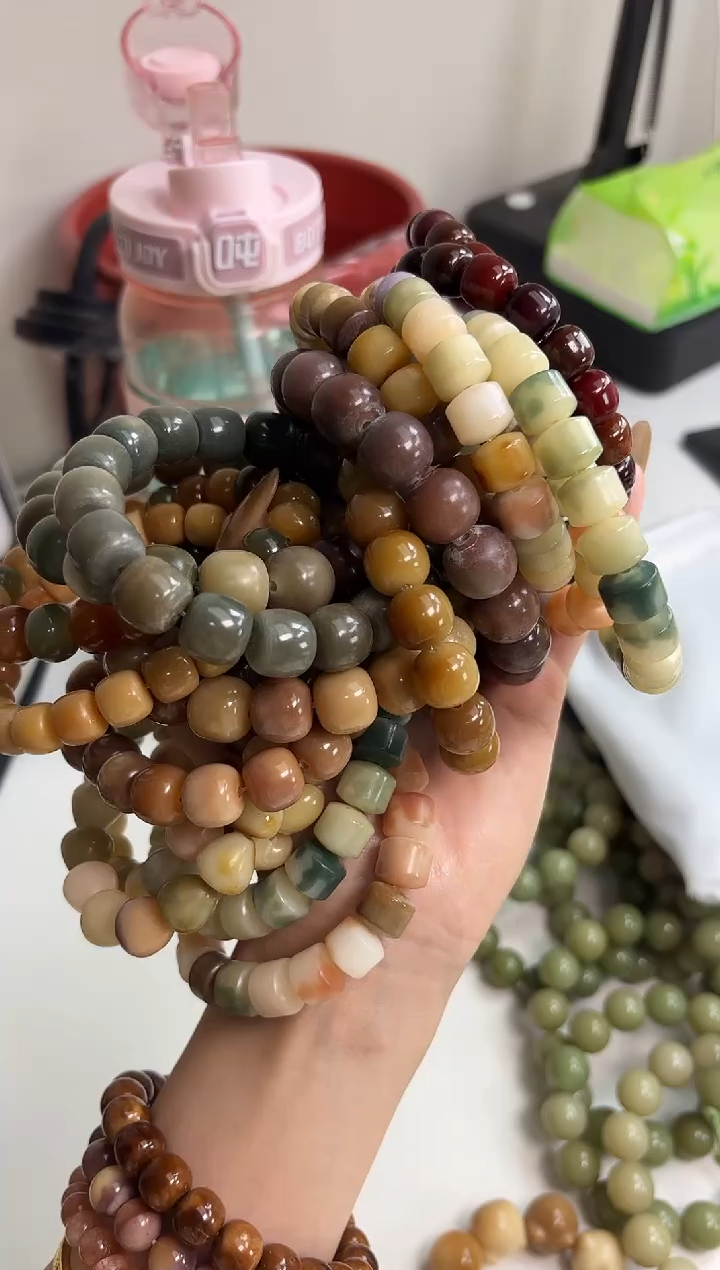 手串菩提根/象牙果沐c51老料菩提根手串随机一条瑕疵不补