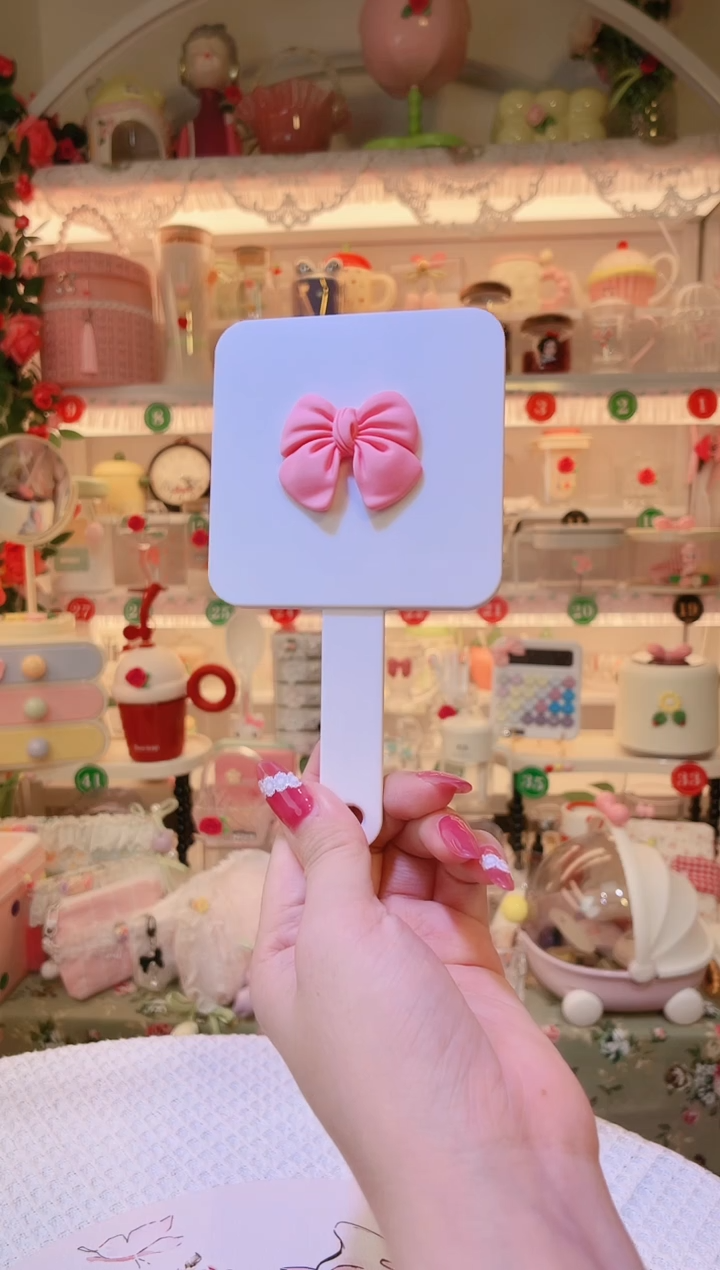 手柄镜白色——手工制作品质好！