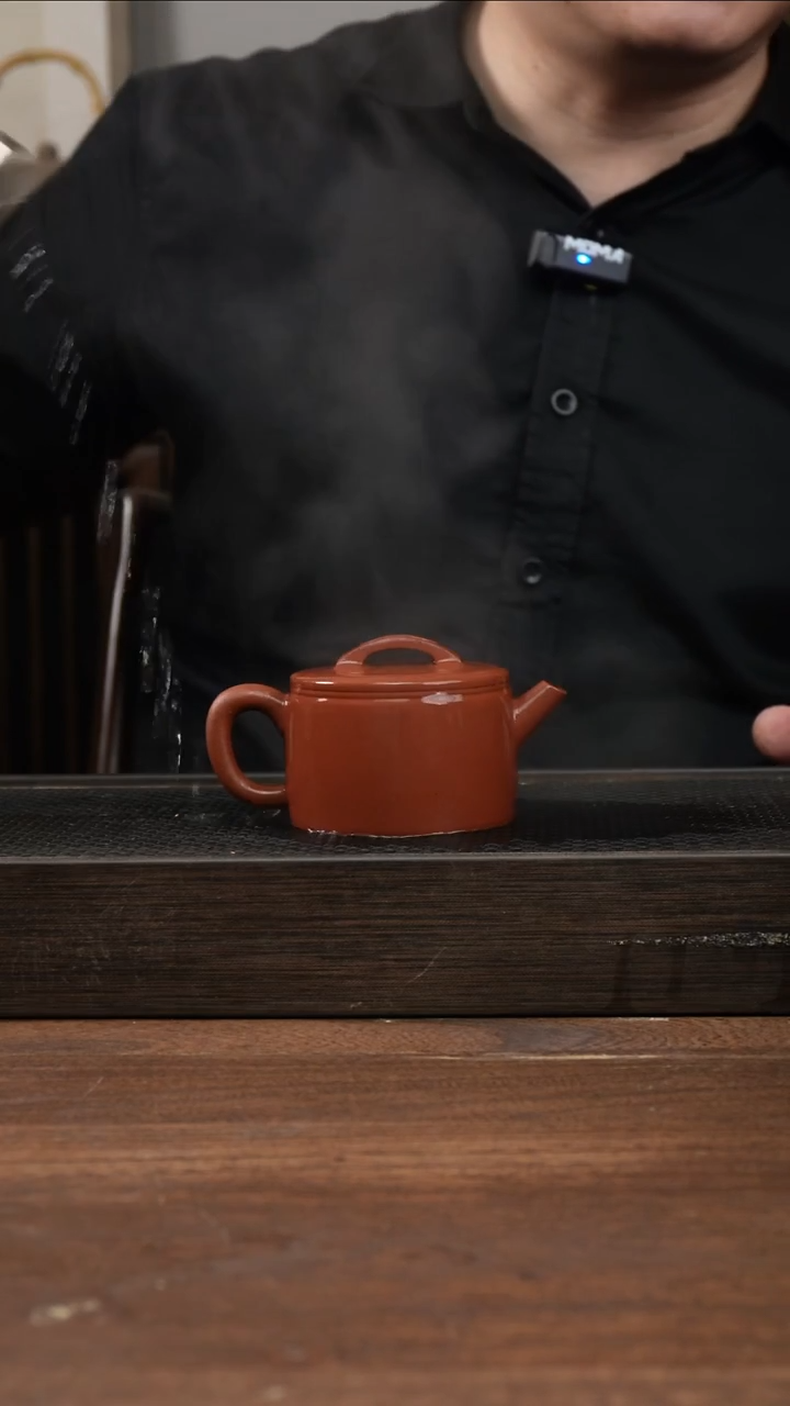 茶杯紫砂红清水汉瓦     直身桶   150CC  