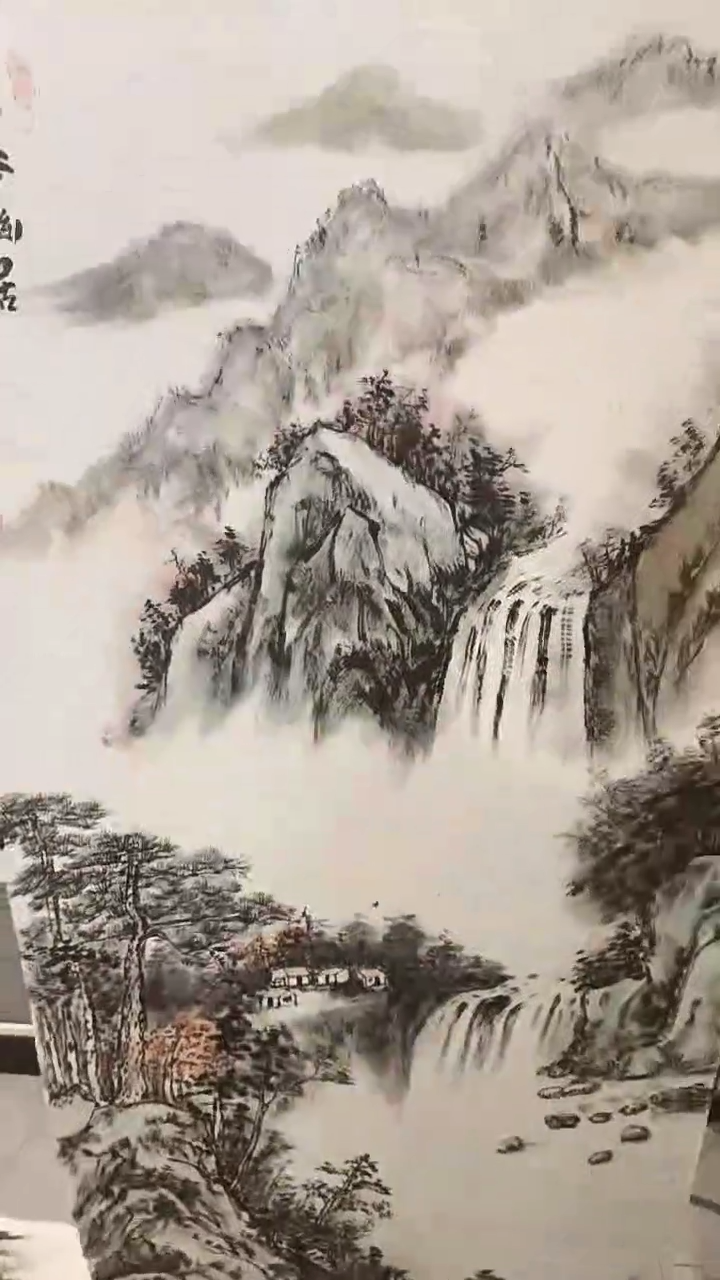 国画徐艮娣老师山谷幽居