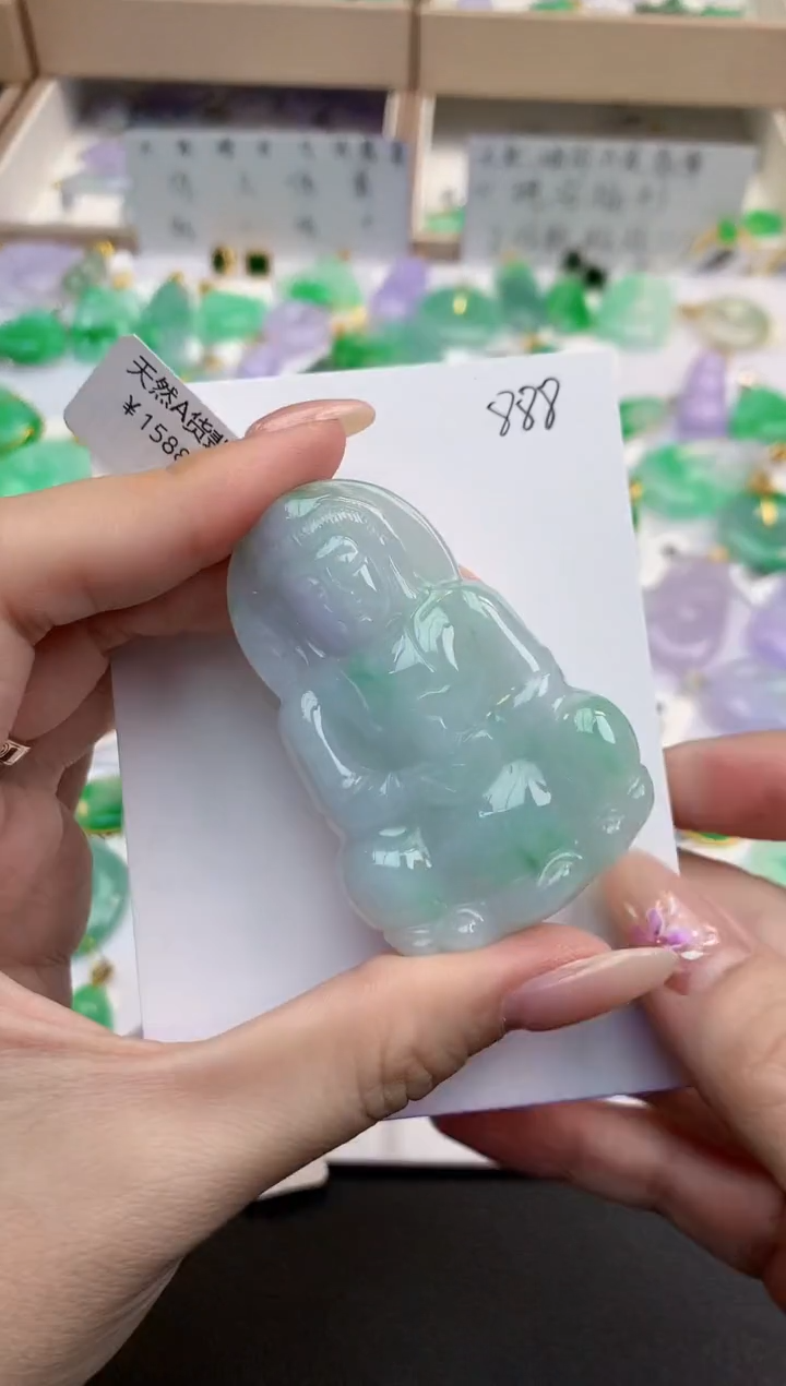 颈饰未镶嵌翡翠天然缅甸A货翡翠