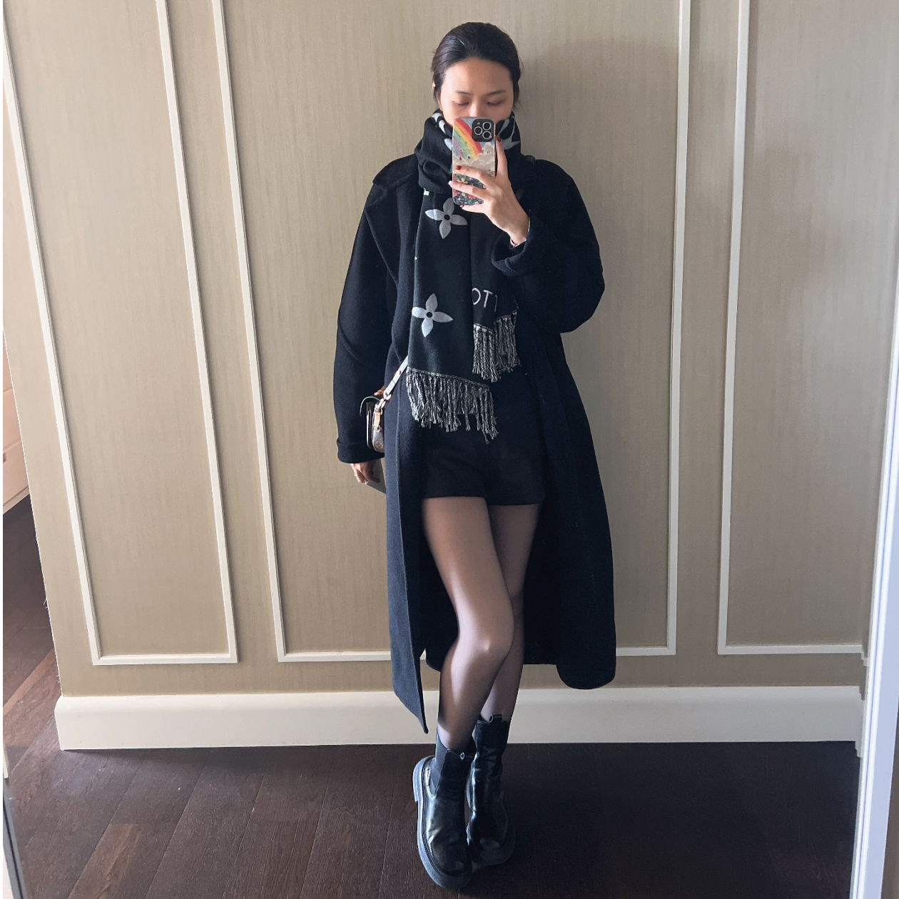 全新未使用 Alexander McQueen/亚历山大·麦昆 黑色 切尔西靴 